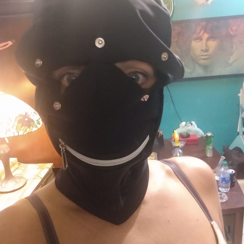 Halloween Pipedream BDSM Gimp Mask Zipper Mouth